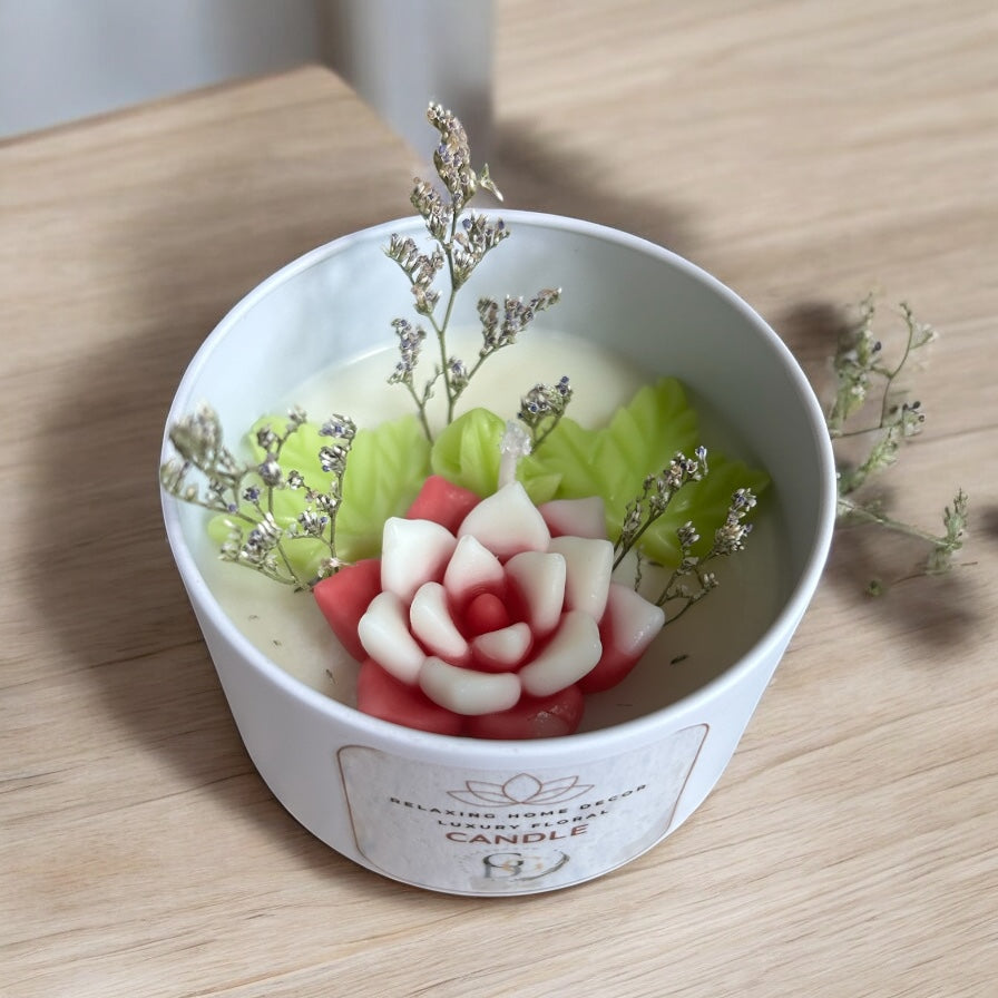 Flowers Candle, Handmade, Gift for MOM, flower Candle, Beautiful Decor, Home Decor, Beautify your home