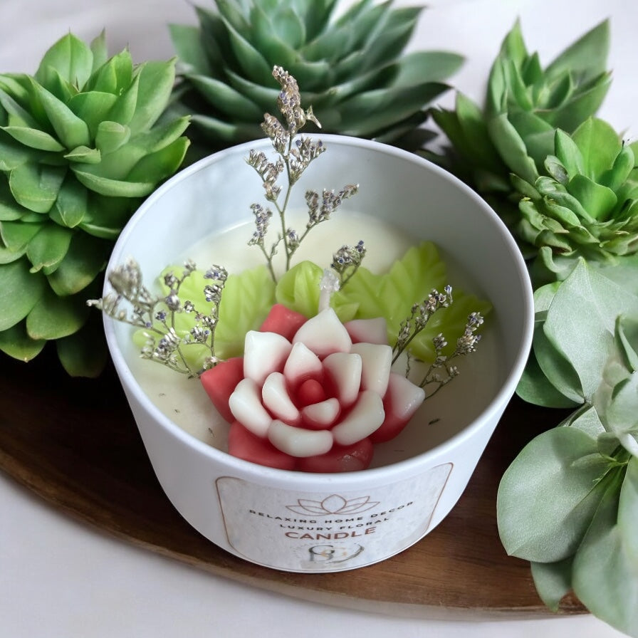 Flowers Candle, Handmade, Gift for MOM, flower Candle, Beautiful Decor, Home Decor, Beautify your home