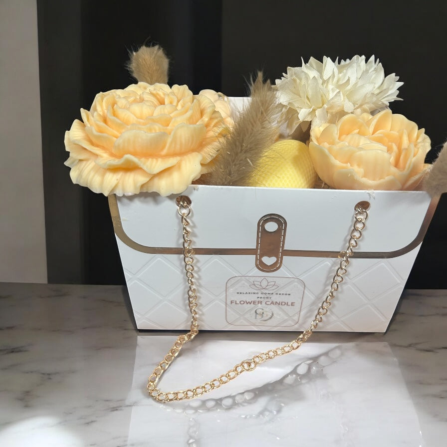 Scented Soy Wax Candles, flowers Gift, luxury gift idea, Handmade,