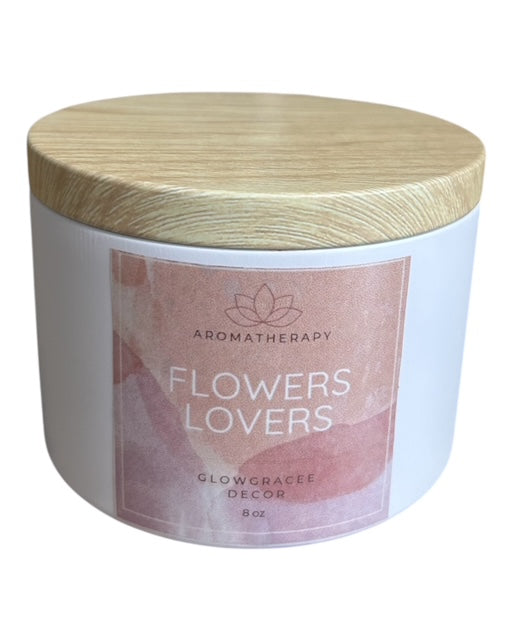 Scented Candle for Home Scented Aromatherapy Candle Jars Flowers Lovers 8 Oz