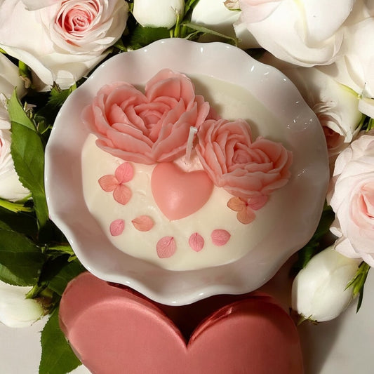 Succulent Roses Aromatherapy Candle Bedroom Fragrance Decoration Creative Decor Potted Candles