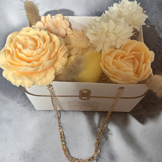 Scented Soy Wax Candles, flowers Gift, luxury gift idea, Handmade,
